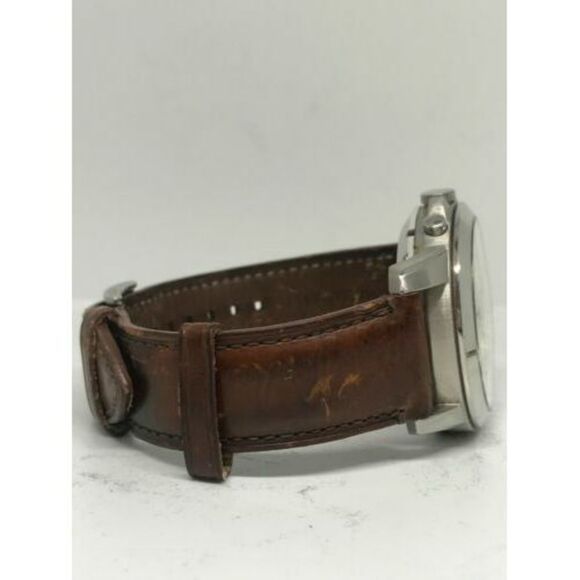 Fossil Q NDW1 Smartwatch Roman Numerals Brown Leather Band 44mm Tracker C191 - Picture 7 of 9